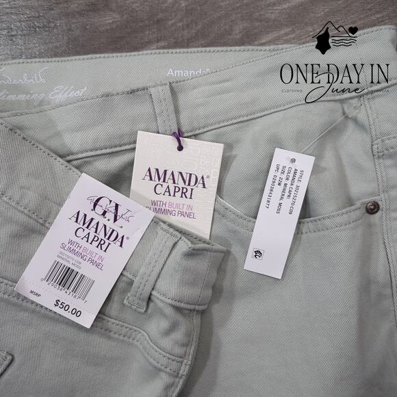 Gloria Vanderbilt Amanda plus Size Capri Jeans Size 22W - Picture 2 of 6